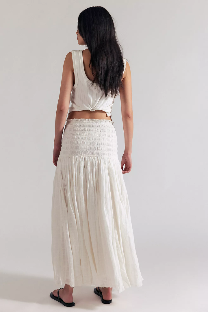 Raven Solid Maxi Skirt