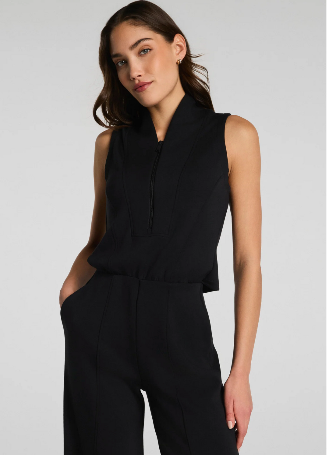 Air Essentials Pin tuck Zip Jumpsuit