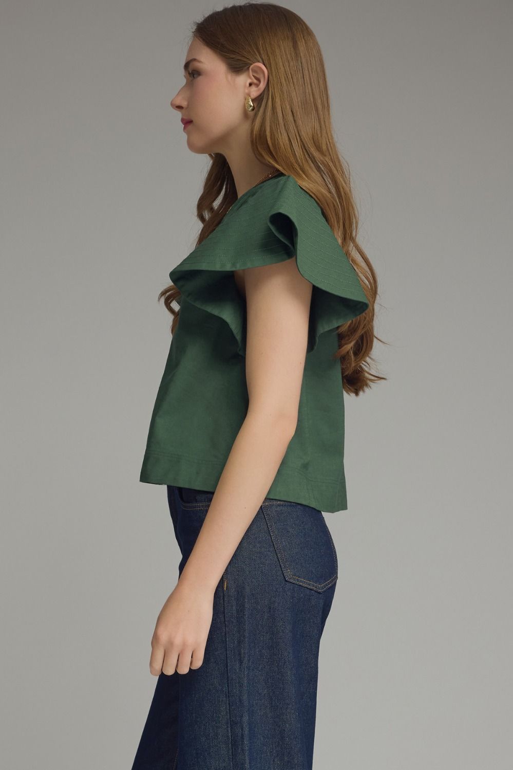 Flying Sleeve V Top