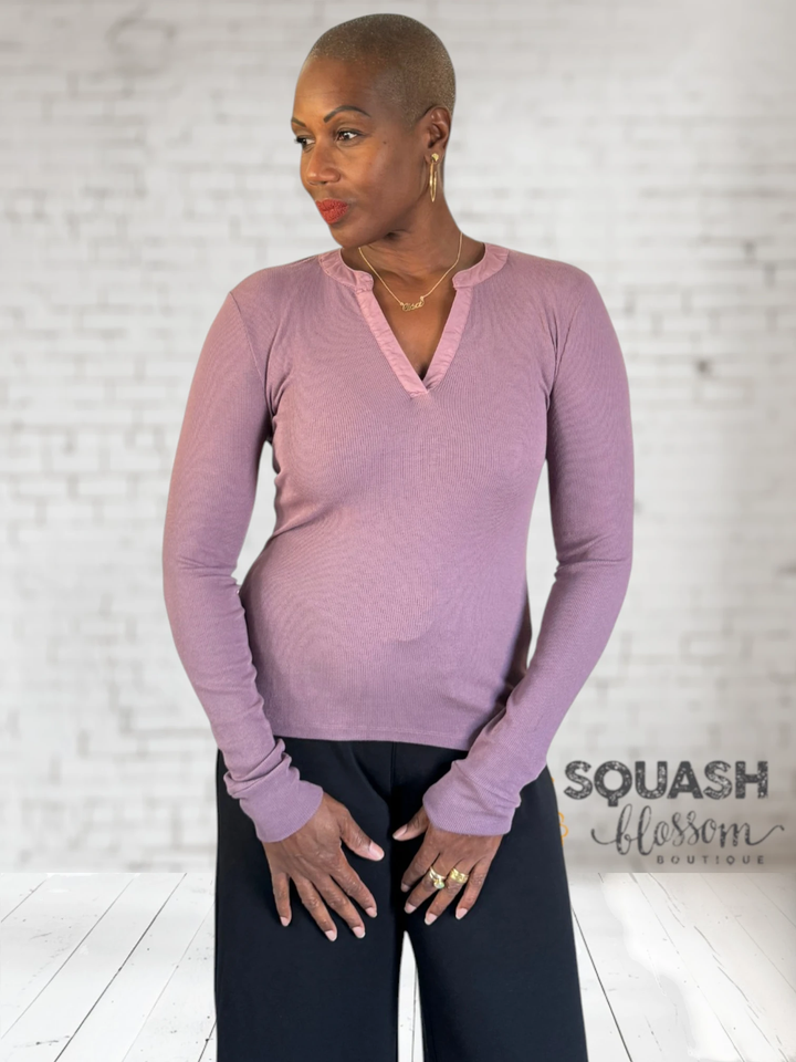 Split Neck Tee
