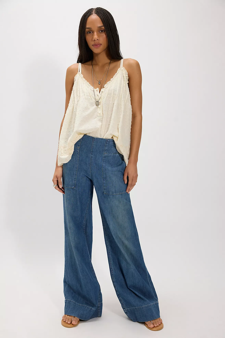 Breezy Denim Pull on