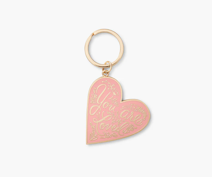 You are Loved Heart Enamel Keychain