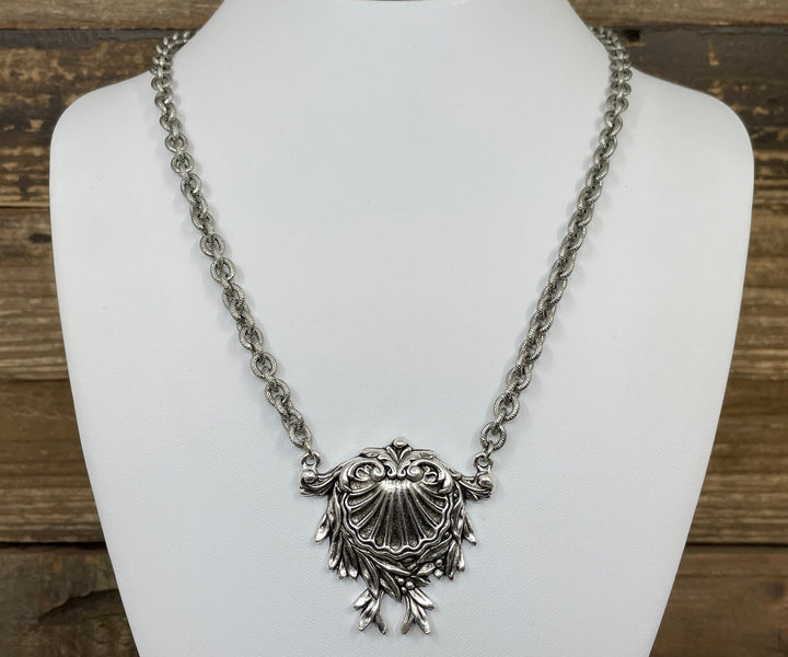 Victorian Shell Pendant Necklace