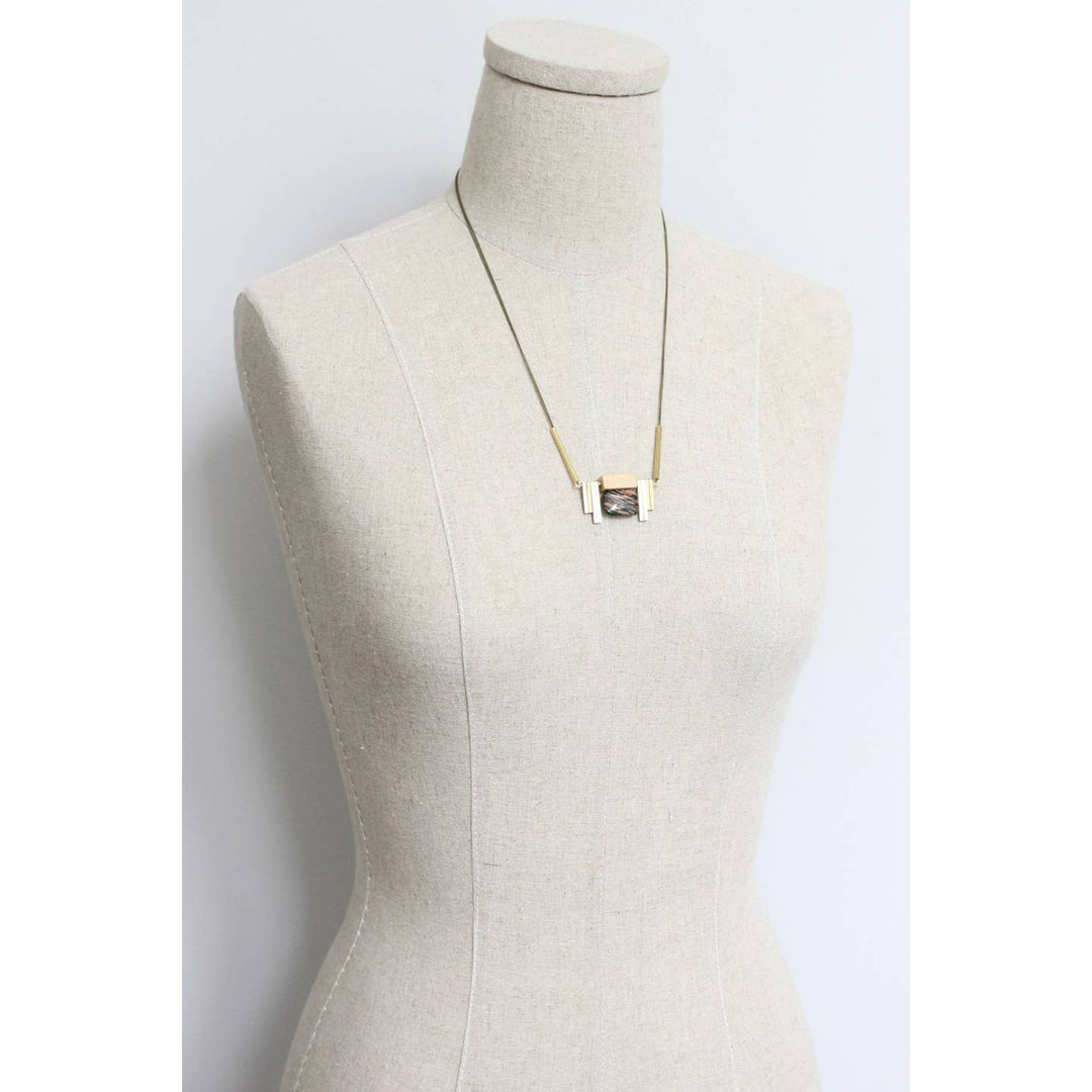 Vintage Green Artdeco Necklace