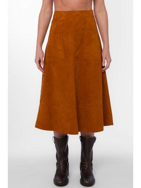 Lettie Microsuede Skirt