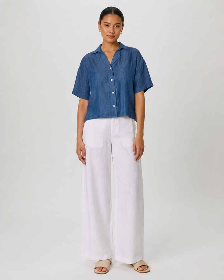 Brandon Cropped Button Up