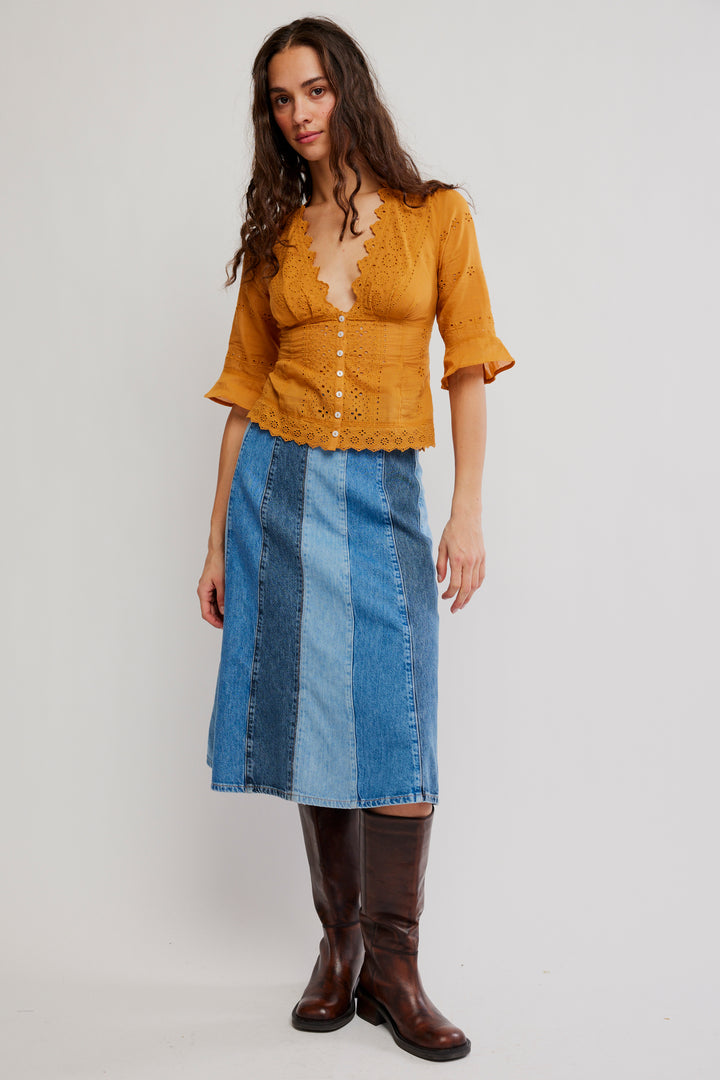 Salone Eyelet Top