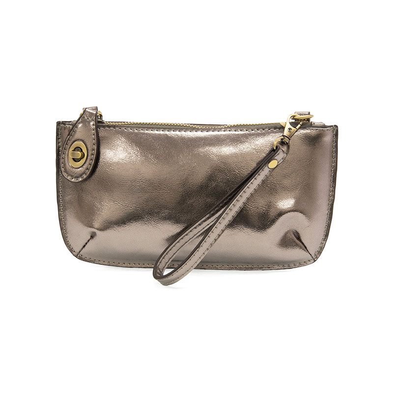 Liquid Metallic Crossbody Wristlet