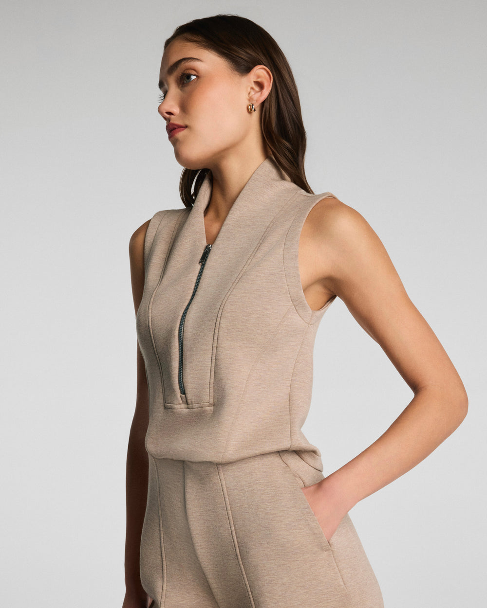 Air Essentials Shawl Collar Jumpsuit