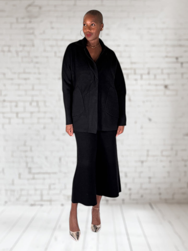 Ponte Collar Jacket