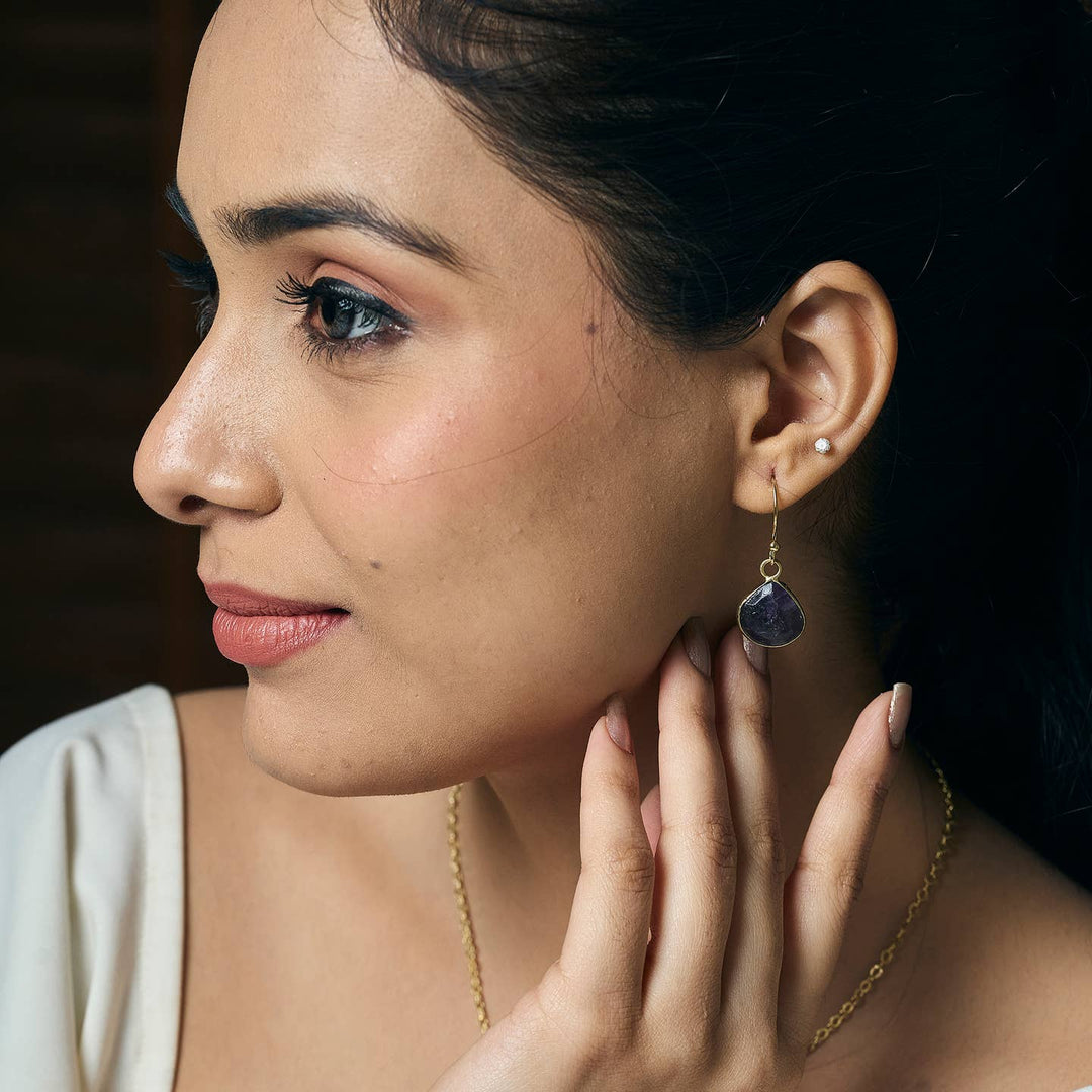 Semi Precious Stone Earrings