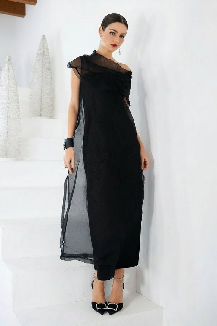 Organza Jackie O Dress Black / Small