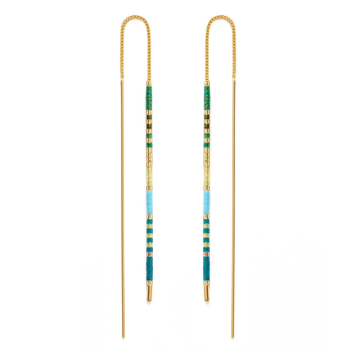 Miyuki Threader Earrings