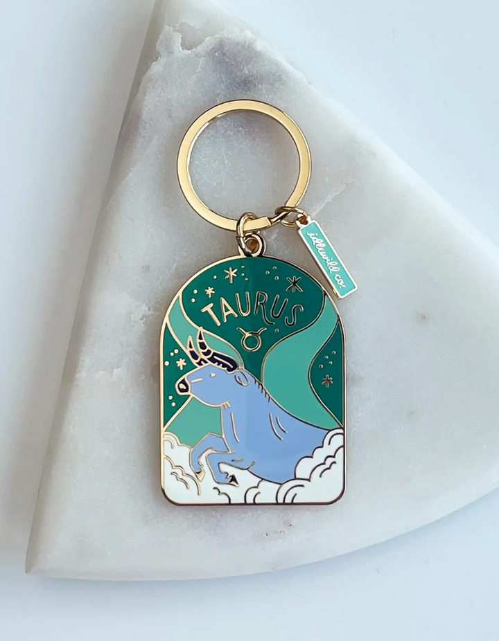 Zodiac Enamel Keychain