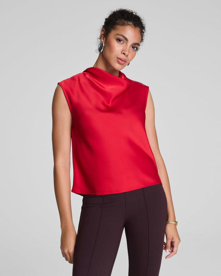 Sleeveless Cowl Top