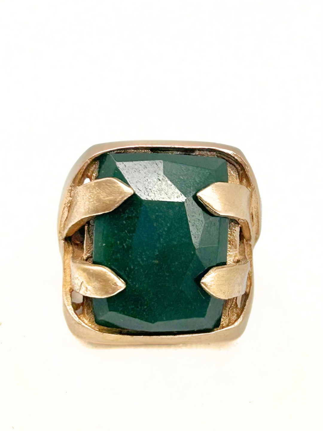 Catherine Rectangle Malachite Ring