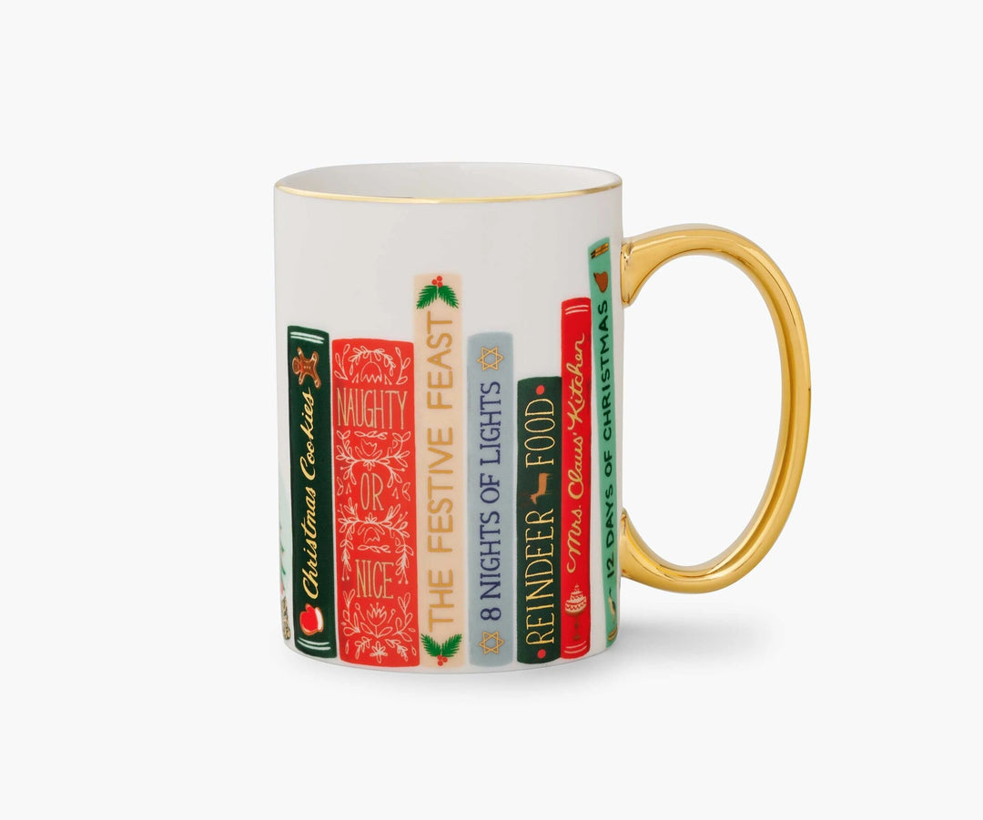 Festive Book Club Porcelain Mug
