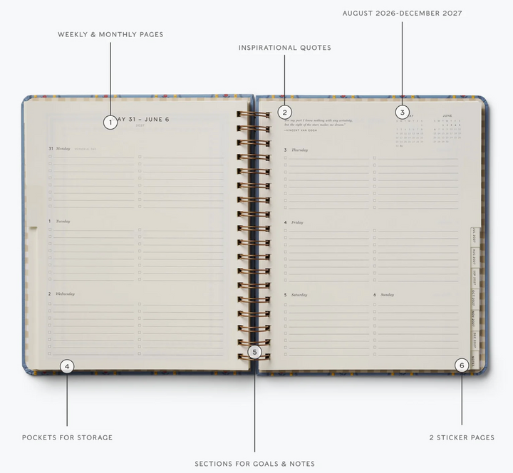 2027 Schoolhouse 17 Month Academic Planner