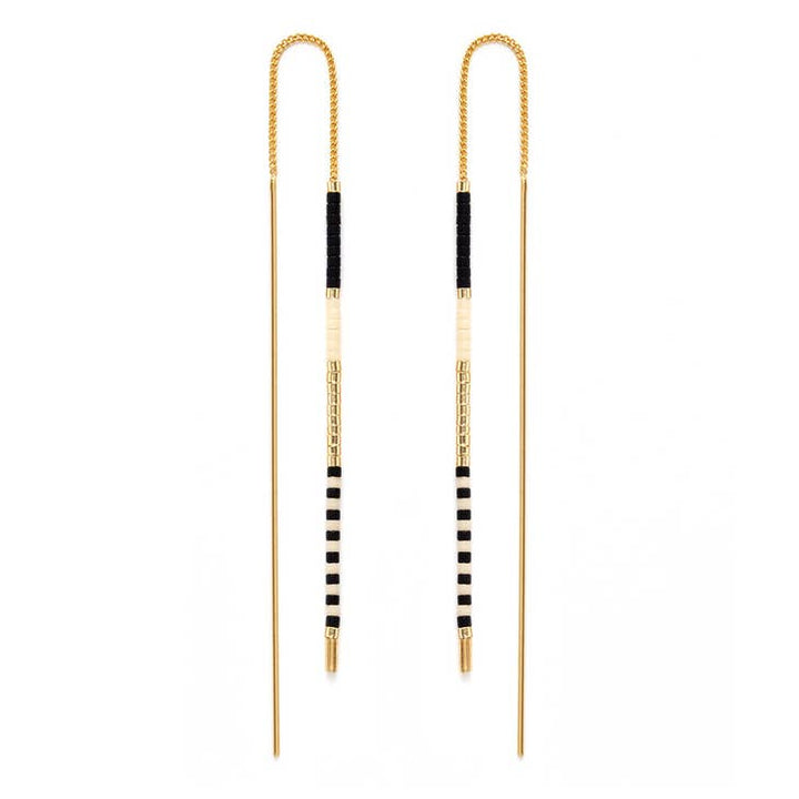 Miyuki Threader Earrings