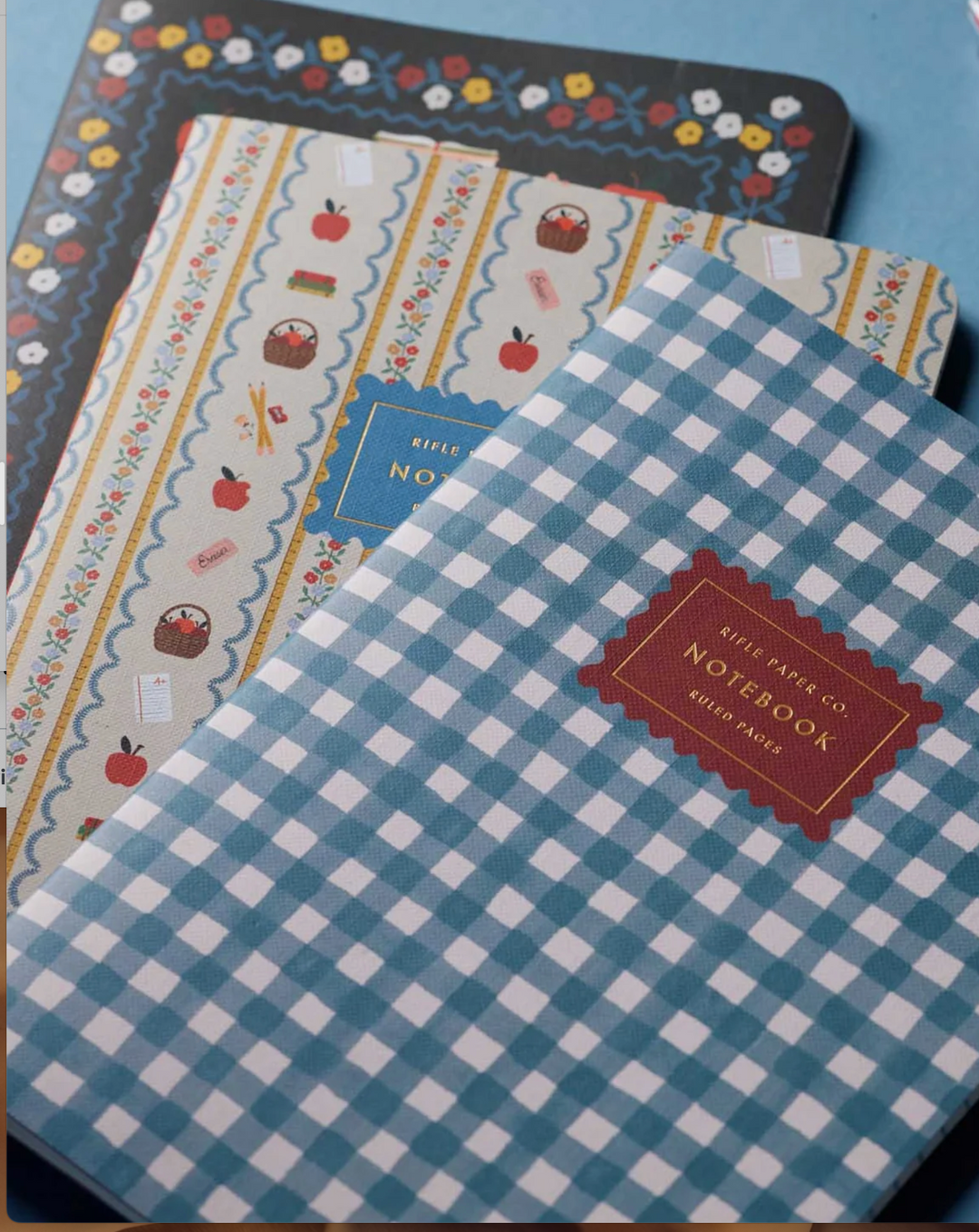 Set of 3 Schoolhouse Notebooks