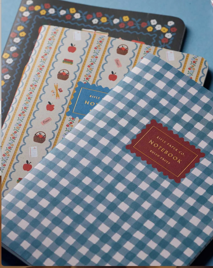 Set of 3 Schoolhouse Notebooks