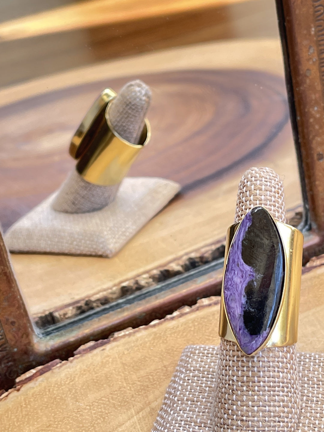 Leslie Francesca Charoite Ring