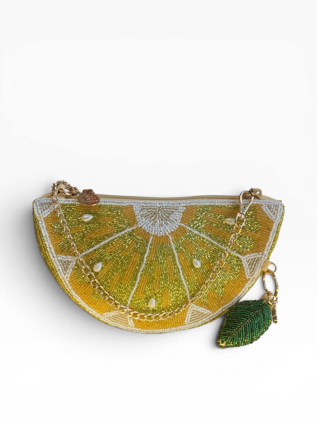 Sunburst Citrus Beaded Crossbody