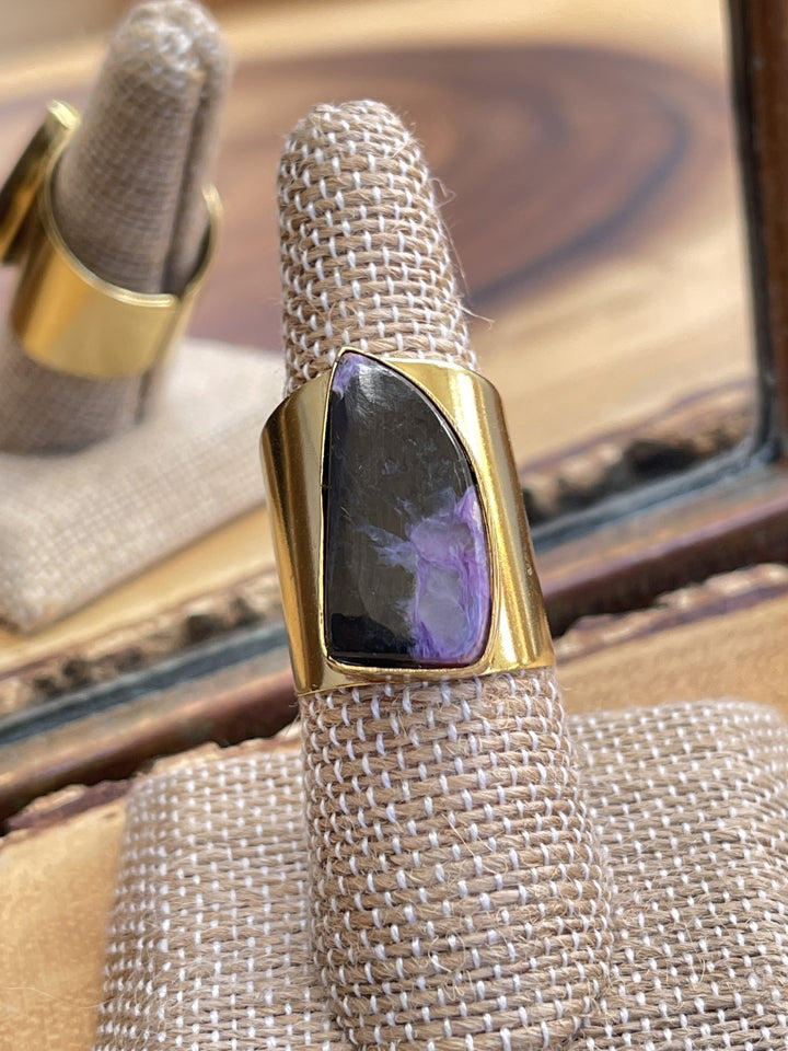 Leslie Francesca Charoite Ring