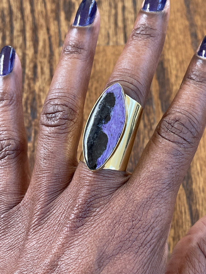 Leslie Francesca Charoite Ring