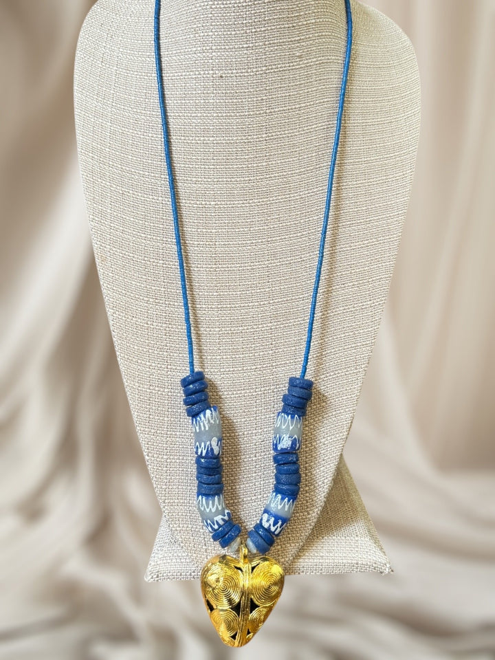 Ghana Heartbead Necklace