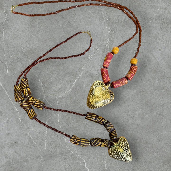 Ghana Heartbead Necklace