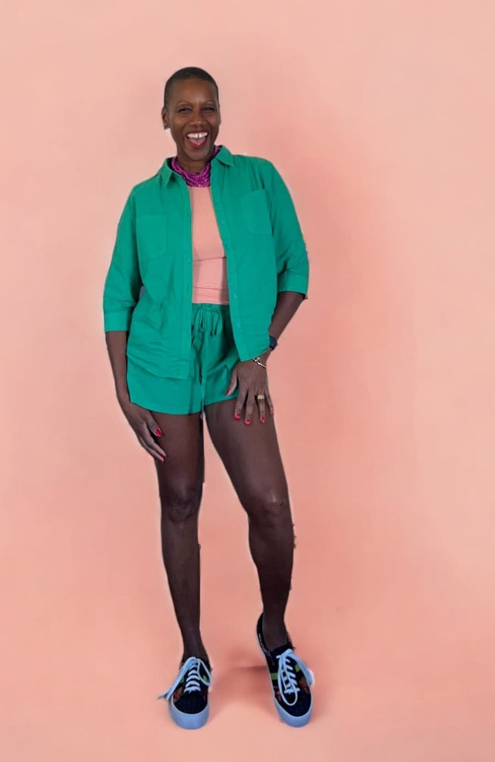 Dolman Button Top