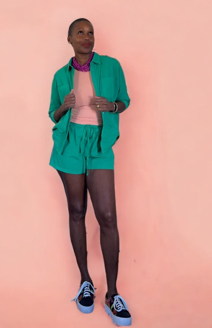 Dolman Button Top