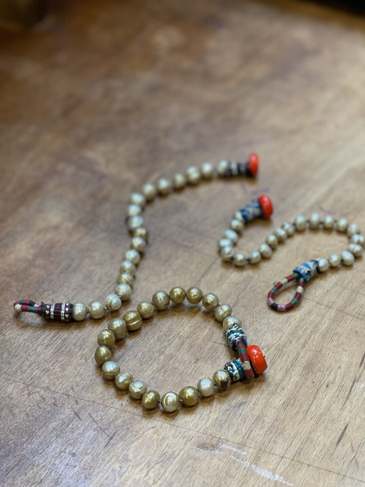 Ikat Pearl Button Bracelet