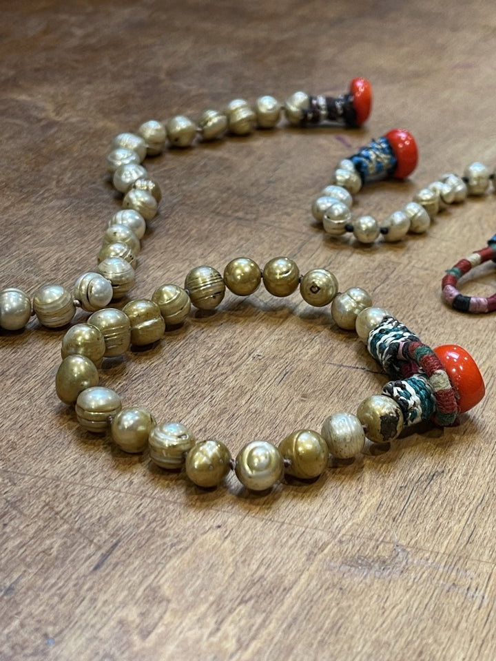 Ikat Pearl Button Bracelet