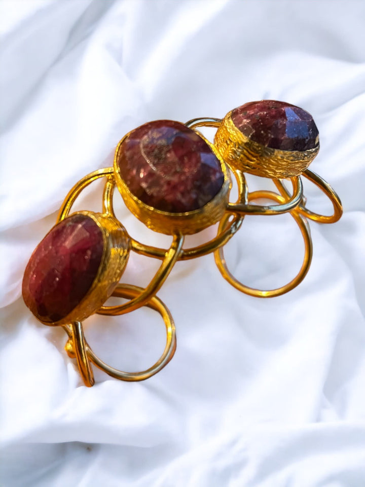 Garnet Trio Bracelet