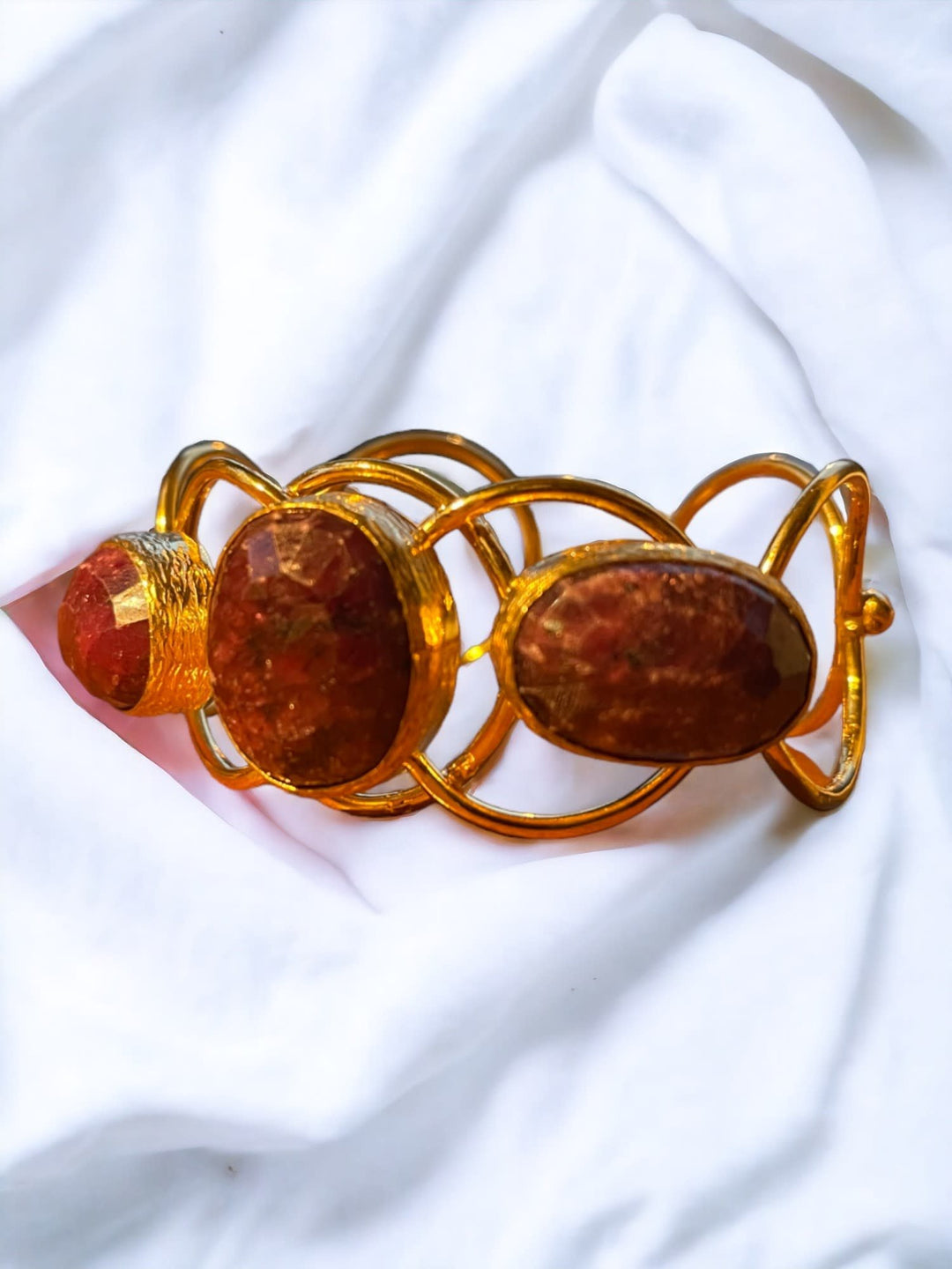 Garnet Trio Bracelet