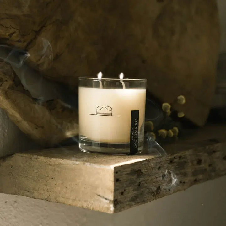 Ranger Station Whiskey Glass Candle