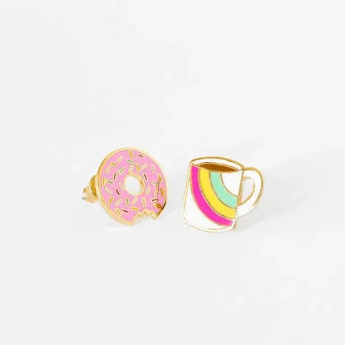 Coffee + Donut Earrings