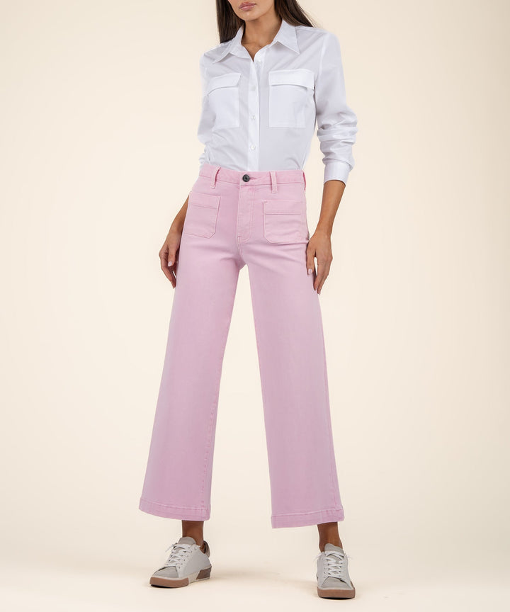 Meg Hi Rise Wide Patch Pocket Jeans