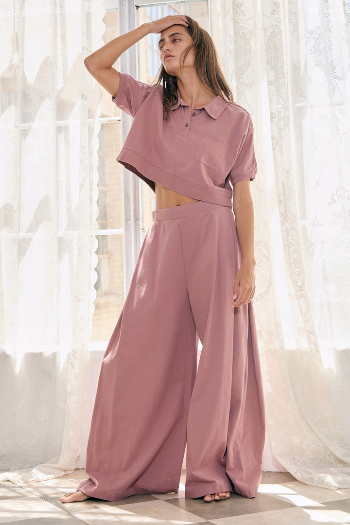 Pleated Wide Lounge Pant