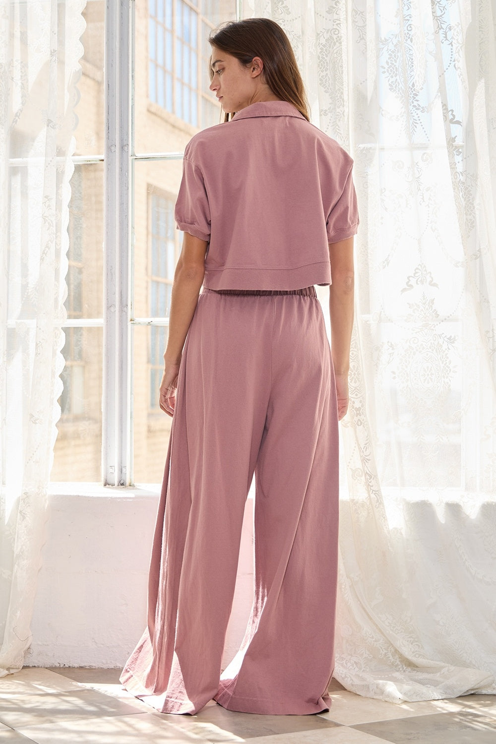 Pleated Wide Lounge Pant