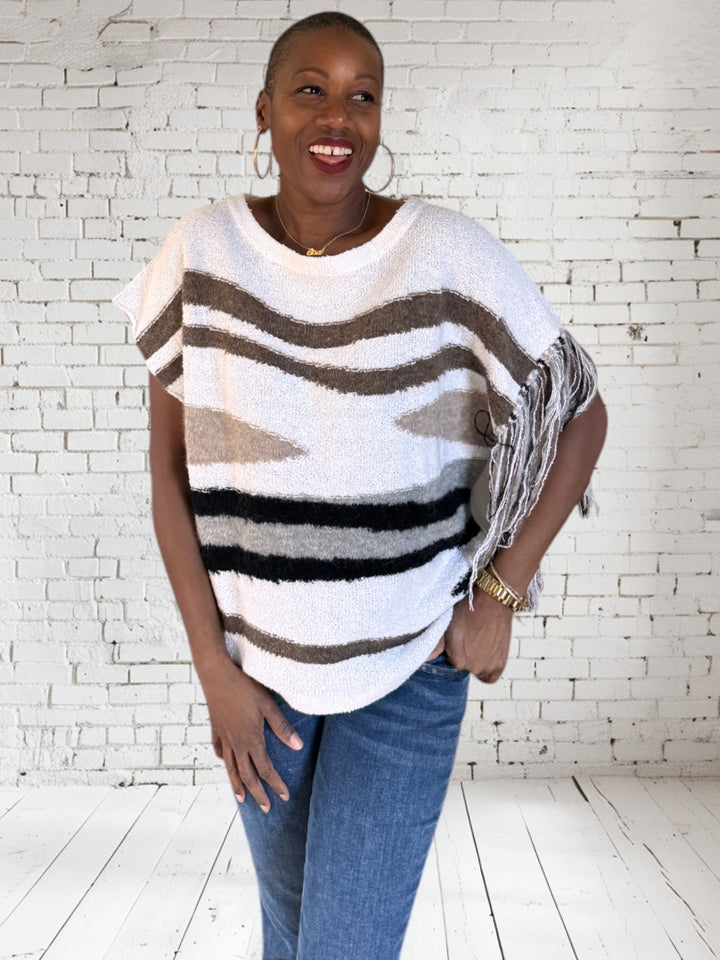 Fringe Sleeve Top