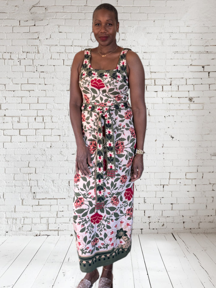 Garden Tapestry Knit Dress