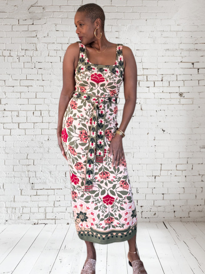 Garden Tapestry Knit Dress