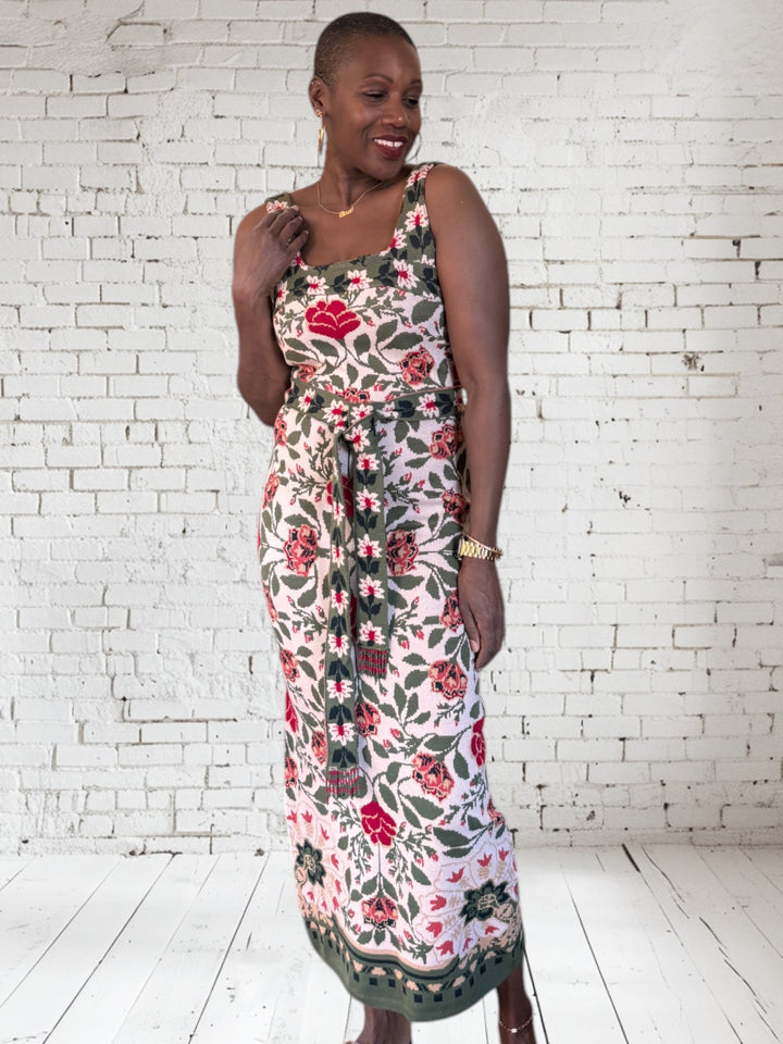 Garden Tapestry Knit Dress