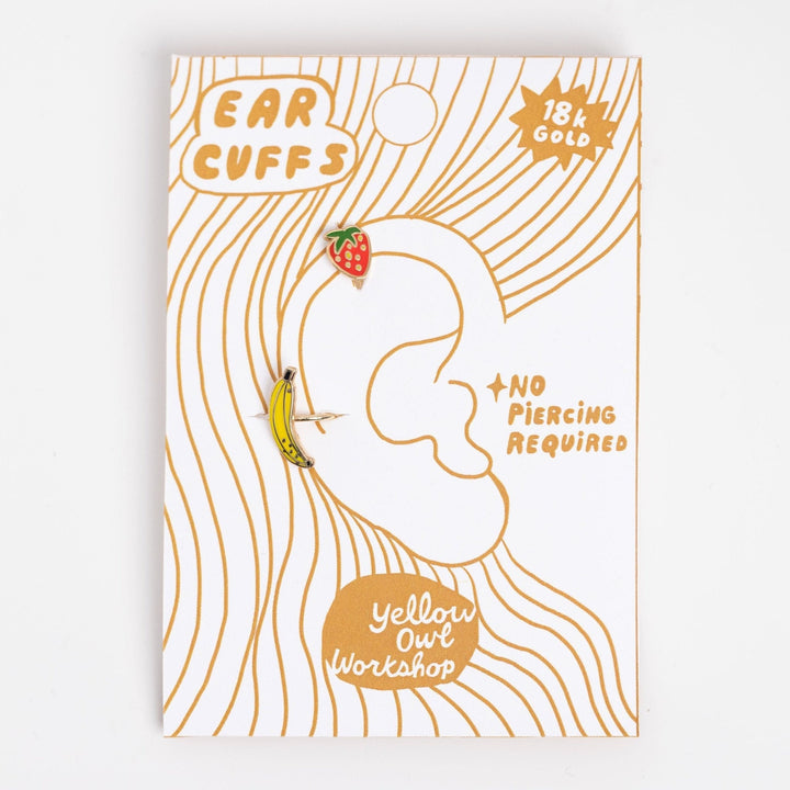 Strawberry Banana  Ear Cuffs