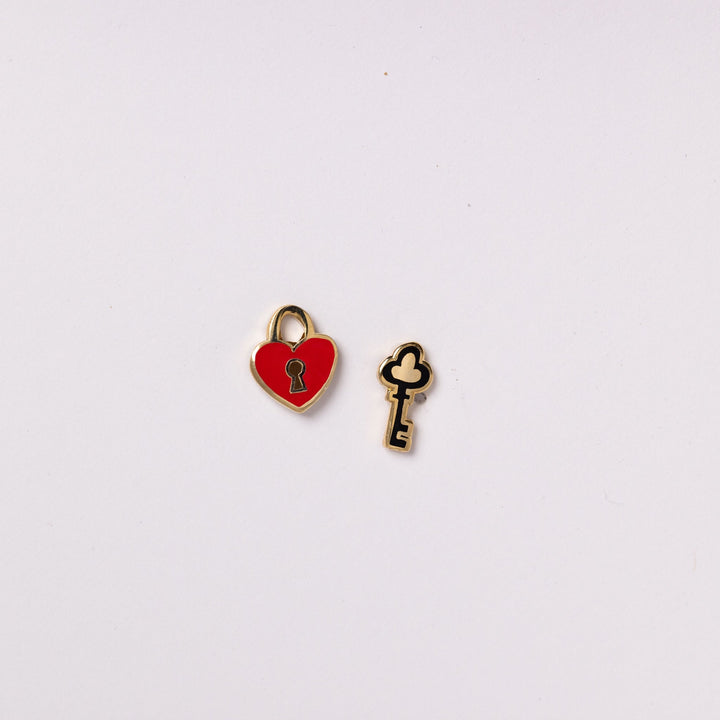Heart Lock Earrings