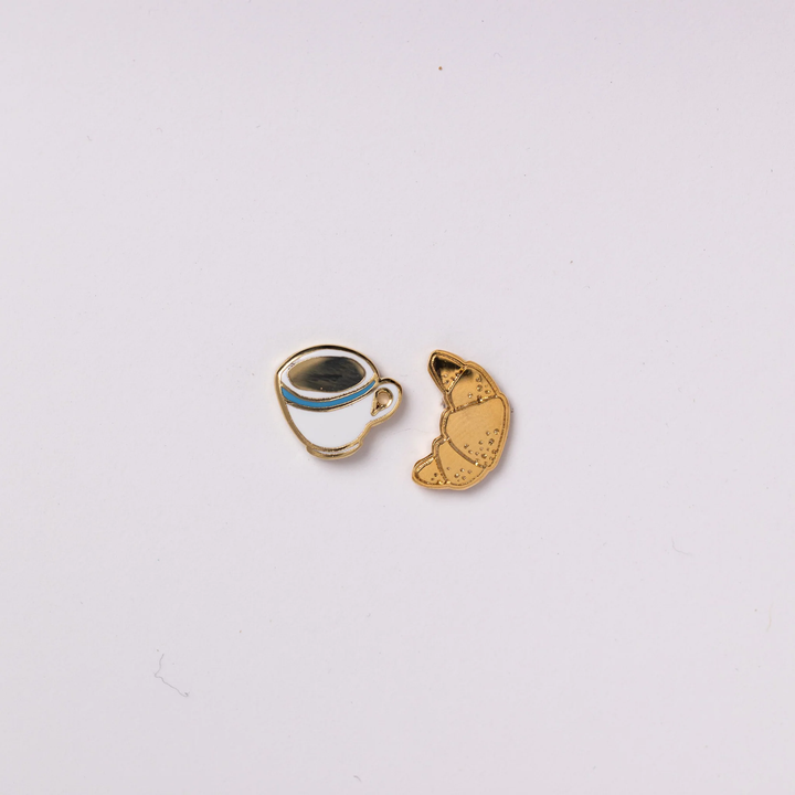 Coffee Croissant Earrings