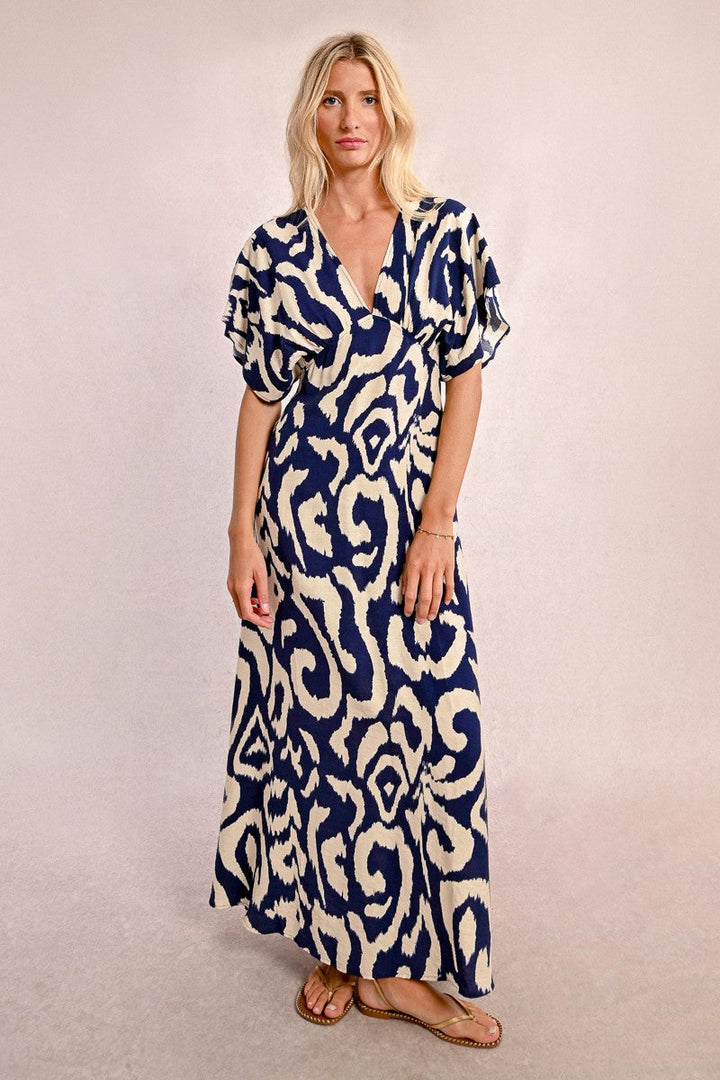 Deep V Waves Dress